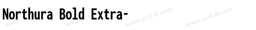 Northura Bold Extra字体转换